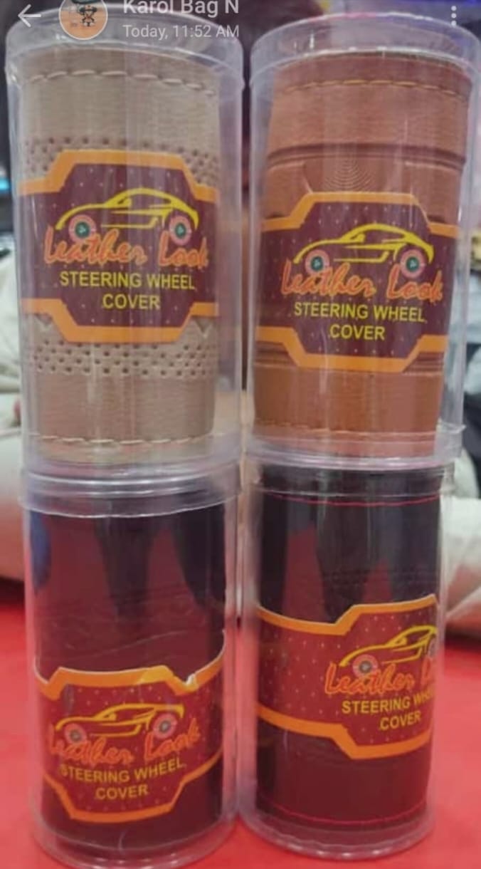 Leather Look  Steering Cover