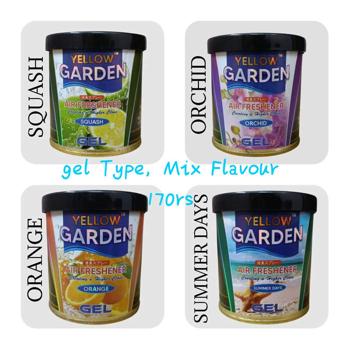 Yellow Garden Car Air Freshener